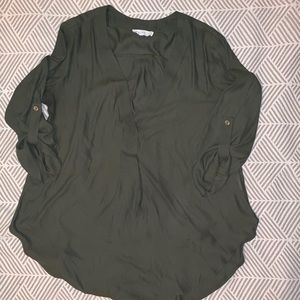 Lush roll tab sleeve top